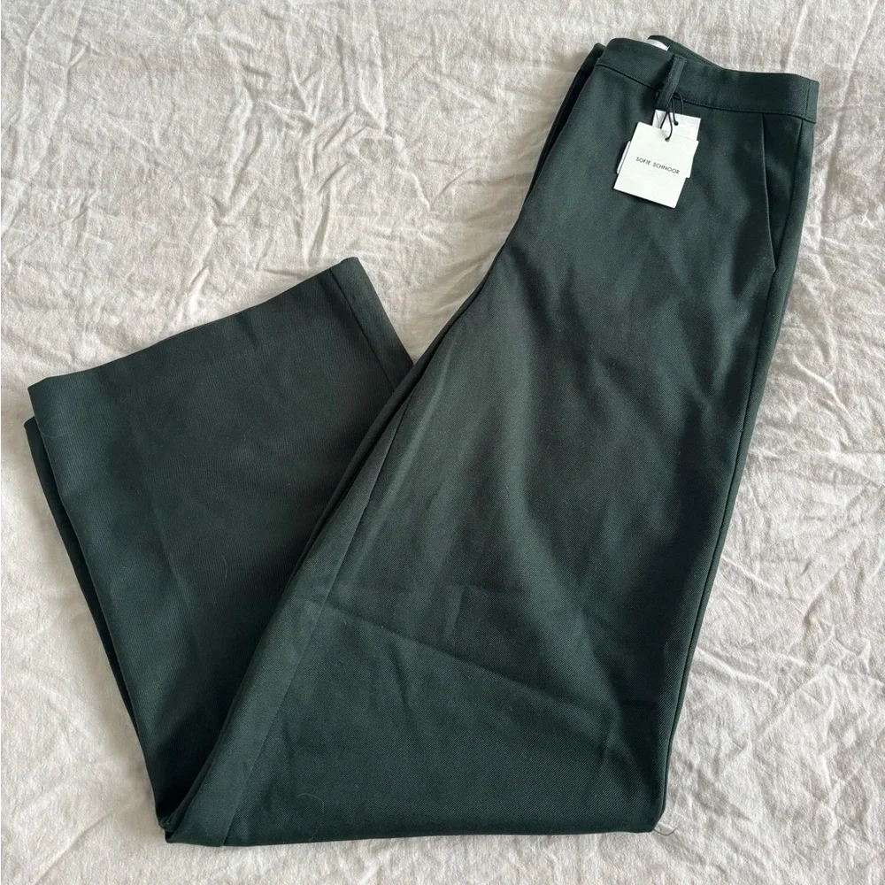 NWT Wide leg dark green trousers - Picture 1 of 5